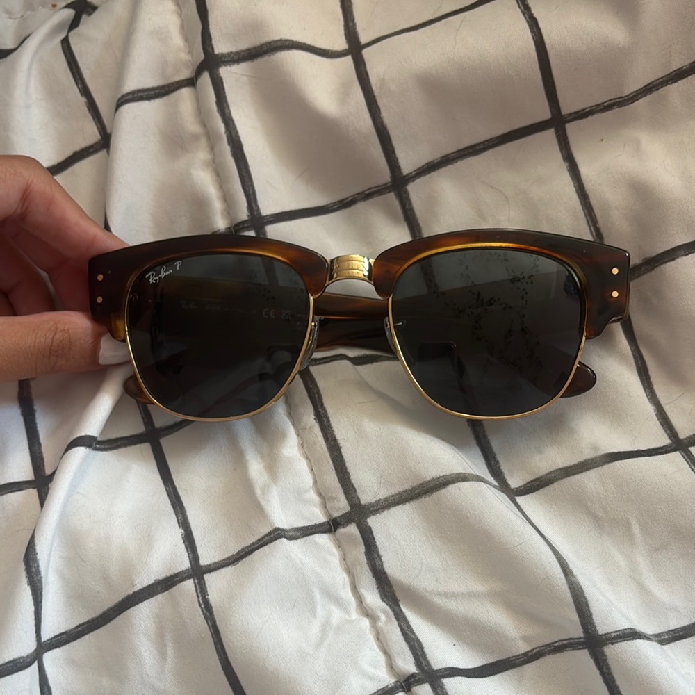 Ray-Ban Tortoise Shell Sunglasses with Gold Accents